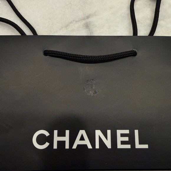 NWOT CHANEL BLUE Baguette CC Crystal Necklace and Earring Set - Picture 13 of 13